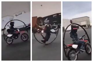 Viral Video: Biker Modifies Bike To Do Multiple 360 Degrees Flips Without A Scratch | Watch