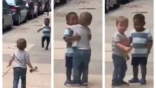 Viral Video Of Toddlers’ Friendship And Love For Each Other Wins Internet; Not To Be Missed