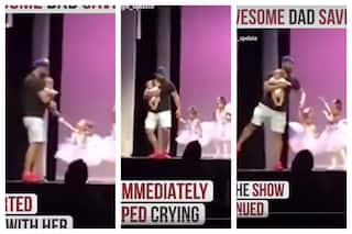 Superdad Supports His Little Princess As She Freaks Out During Stage Performance | Watch Viral Video