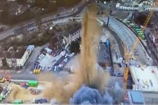 Video: Huge Explosion Takes Place In UK's Great Yarmouth As World War II Bomb Detonates | WATCH