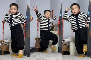 Viral Video: Little Boy Wins Heart in India With His Killer Moves on SRK's 'Aankhein Khuli Ho Ya Ho Bandh' - WATCH