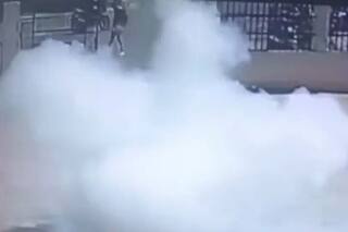 Two Bombs Hurled Outside Rani Durgavati Vishwavidyalaya in Jabalpur; Action Caught On Camera