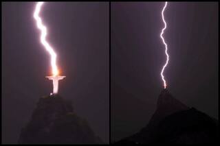 Unbelievable! Lightning Hits Christ The Redeemer, One Of The Seven Wonders| See Viral Pics