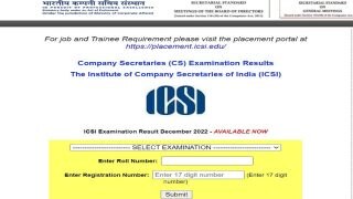 ICSI CS December Results 2022: CS Executive Result OUT on icsi.edu, CS Professional Result Declared; Toppers List