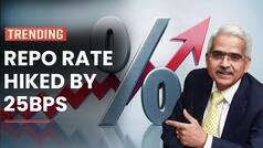 RBI Monetary Policy: RBI Hikes Repo Rate By 25bps, Loan EMI's May Go Up - Watch Video