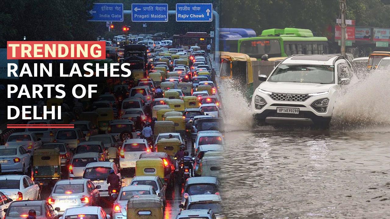 Parts of Delhi witness waterlogging; road blockages cause complications - Watch Video