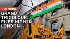 Khalistani: Tricolour flies high over Indian High Commission in London amid Khalistani protests - Watch Video