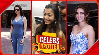 Celebs Spotted: Kriti Sanon And Kartik Twin In blue As They Get Clicked At Manish Malhotra's House