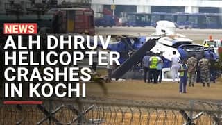Indian Coast Guard   s ALH Dhruv Helicopter crashes in Kochi, all persons onboard safe - Watch Video