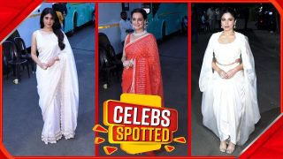 Celebs Spotted: Bhumi Pednekar Turns Head In White Saree, Virat Kohli Ignores Media | Watch Video