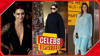 Celebs Spotted: Deepika Padukone Flashes Big Smile As She Returns After presenting At The Oscars, Georgia Andriani Looks Ethereal In Suit | Watch Video