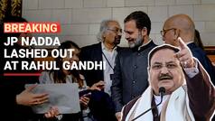 Congress, Pakistan speak same anti-India language JP Nadda attacks Rahul Gandhi - Watch Video