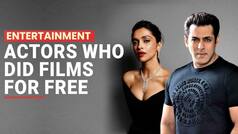 Salman Khan To Deepika Padukone: Bollywood Actors Who Worked For FREE In Films And For a Cause | Watch Video