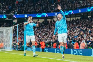 Erling Haaland's Record Five Goals Help Man City Blank RB Leipzig 7-0 to Reach Q/Fs