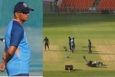 Dravid Opens Up On Ahmedabad's Pitch-'I Don't Know Why Two Strips Are Covered'