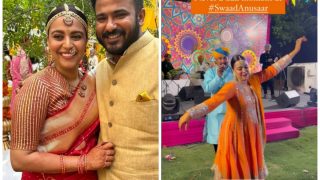 Swara Bhasker And Fahad Ahmad Set Couple Goals in Mehendi And Wedding Pics - See Photos