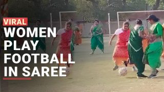 Viral Video: Women In Saree Play Football Match, Internet Is Amazed - WATCH