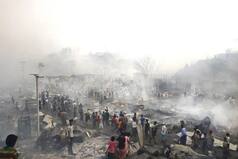 Massive Fire Hits Crowded Rohingya Refugee Camp in Bangladesh