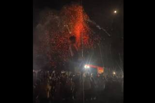 Video: This Goa Village Celebrates Holi With Fire Shower And Not Colours | Watch