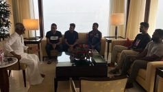 सुपरस्टार रजनीकांत से मिले भारतीय क्रिकेटर कुलदीप यादव, वाशिंगटन सुंदर
