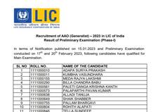 LIC AAO Prelims Result 2023 Declared At Licindia.In; Direct Link, Main Exam Date Here
