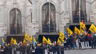 Khalistani Protestors Take Down Tricolour, Attempt To Storm High Commission In London; India Summons UK Envoy