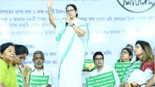 BJP Washing Machine: Mamata Banerjee’s Laundry Act on Stage To Protest Against Saffron Party