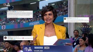 Mandira Bedi Steals Show at WPL 2023 Opener; Fans Get Nostalgic - Pics go VIRAL | WATCH VIDEO