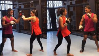 Mrunal Thakur Flaunts Hot Body in Intense Kickboxing Session, Check Throwback Viral Workout Video - Watch