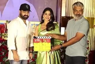 Photos : जूनियर एनटीआर और जाह्नवी कपूर स्टारर NTR 30 की शूटिंग शुरू, SS राजामौली ने दिया क्लैप-शॉट