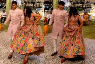 Viral Bride Video: Dulhan Dances to Naatu Naatu While Groom Holds Her Heavy Lehenga - Watch