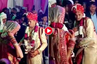 Groom Gets Romantic During Jaimala, His Friends Give Him Shock Of His Life. Watch