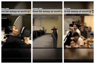 Man Sleeps At Workstation, On Waking Up Realises That He Is    Ghosted   : Watch