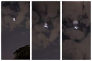 Mysterious Flying Object Spotted In Night Sky, People Are Baffled | Watch Viral Video