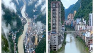Viral Video: ‘World's Narrowest City’ Below Clouds Is A Visual Treat Not To Be Missed