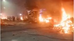 रामनवमी शोभायात्रा के दौरान हंगामा, गुजरात के वडोदरा में जुलूस पर पथराव तो हावड़ा में आगजनी | VIDEO
