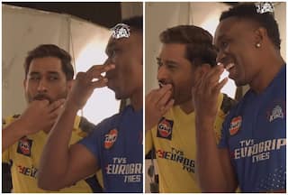 WATCH | MS Dhoni-Dwayne Bravo's BROMANCE Over How to Whistle is a Treat For CSK Fans