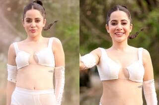 कटी-फटी ड्रेस पहन उर्फी जावेद ने उड़ाया गुलाल, Video देख यूजर्स बोले- 'डिसलाइक बटन कहां है?'