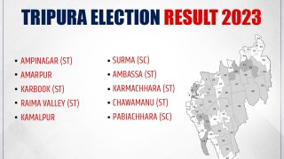 Tripura Assembly Election Result: BJP Bags Amarpur, Surma, Pabiacharra, Chawamanu Assembly Seats