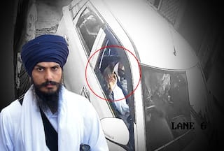 CCTV Camera Captures Amritpal Singh Escaping In An SUV, Cops Suspect He Changed Appearance