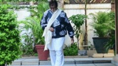 बिग बी ने अपने घर के बाहर हाथ में पट्टी बांधकर फैंस का किया अभिवादन, सेट पर हुए थे घायल