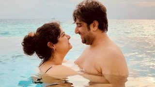 Anshula Kapoor And Beau Rohan Thakkar do Some Pool Romance in Maldives, Here's Their Relationship Announcement