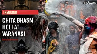 Bhasma Holi 2023: Holi Played With Ashes Amid Burning Pyres - Watch Video