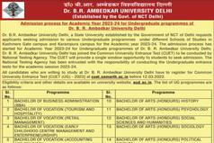 Dr BR Ambedkar University Delhi Admission Through CUET 2023: Check Eligibility, Last Date Here
