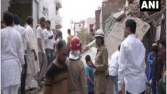 दिल्ली: टाइल्स-सीमेंट गिरने लगा, 3 घंटे में भरभरा कर ढह गई 4 मंजिला इमारत; भूकंप से कमजोर हो गई थीं दीवारें