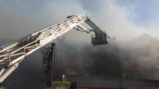WATCH: Massive Fire Breaks Out In AR Tower In Kanpur's Basmandi Area, 16 Fire Tenders On spot