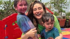 Holi 2023:  करीना कपूर ने बच्चों के साथ शेयर की रंग-बिरंगी तस्वीरें, फैंस बोले- तैमूर करिश्मा मौसी पर गया है