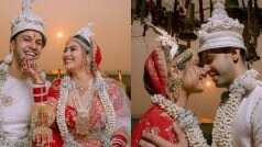 'ये है मोहब्बतें' फेम कृष्णा मुखर्जी ने बंगाली और पारसी अंदाज में रचाई शादी, देखें तस्वीरें
