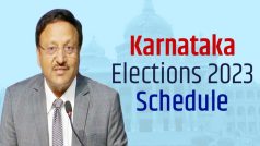 Karnataka Assembly Election Date Announce Live Update: बुजुर्गों और दिव्यांगों को घर से मतदान की सुविधा दी जाएगी - चुनाव आयोग