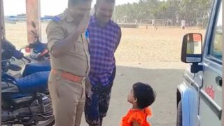 Little Girl Greets Kerala Cop in Viral Video And Desi Indians Send Virtual Blessings - Watch